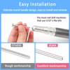 BQAN 2Pcs Nail Drill Bits Diamond Cuticle Removal Bit for Acrylic Nails Manicure Nail Prep and Nail Gel Polish Remover, 3/32" Shank -Silver Saucer-