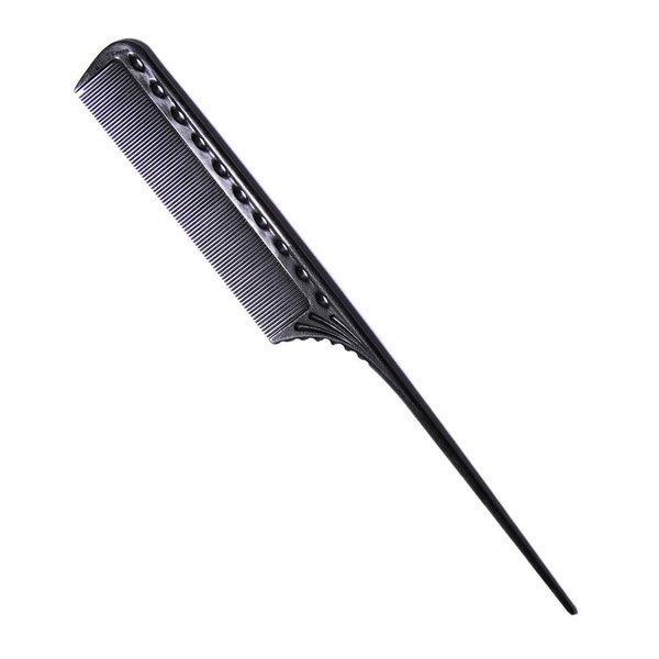 YS Park 111 Super Tint Rat Tail Comb [Thick] - Carbon