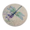 Trinsi Absorbent Ceramic Stone Coasters, Dragonfly ,Set of 4 Stone Coasters