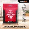 Go2Kits First aid & Burn Kit - Complete Burn Care - 1 Pack in Compact All-Purpose Resealable Pack for Home, Office, Car & Travel (BK35)
