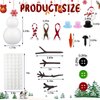 Christmas Snowman DIY Craft Kit, 12 Snowman Foam Balls Build a Snowman Crafts Accessories Build a Snowman Kit Indoor Decorations for Xmas Party Decor Supply