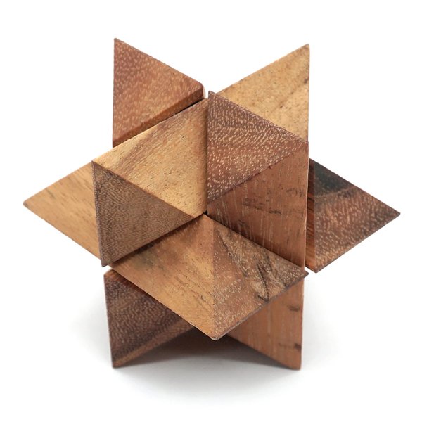 BSIRI Adults Games Gifts Wooden Star Cube Puzzle Game Brain Teasers of The Logic Games for Kids and Teen to Challenge Puzzles for Fun Entertaining Things and Educational Tools of Parents