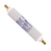 EZ-Flo 10 Inch Line Water Filter, Brass 1/4 Inch MIP x 7/16 Inch Compression Adapters, 1500 Gallon Capacity, 60461N