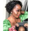 Curly Pixie Cut Wig Human Hair 4X4 HD Lace Short Curly Wigs Wear and Go Glueless Wigs Pre Plucked Pre Cut Short Curly Glueless Bob Wigs Human Hair for Women