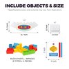 FAVANTIME 48pcs Attack Stack Game Tetra Balance Tower Stacking Blocks Board Games for 1-4 Players Family Games for Kids, Adults, Party, Travel Team Building Blocks Toy