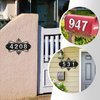 House Address Plaques Metal Address Sign Mailbox Number Personalized Address Signs for House Home Hotel Office Garden Decorative Wall Plaque (Delicate Style)