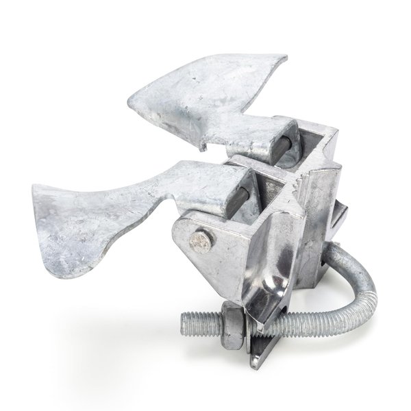Butterfly Gate Latch Heavy Duty, Galvanized Finish, Used for Chain Link Fence Gate, Chain Link FenceButterfly Gate Latch Fits 1-3/8" 0.D. Gate Framesand 2-3/8" 0.D. Gate Posts, 1 Pack