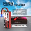 Socokin 3S Lipo Battery 7600mAh 11.1V 120C with EC5 Connector Hard Case for RC Car RC Vehicles RC Boat RC Racing Truck Helicopter Airplane RC Model（2 Pack）