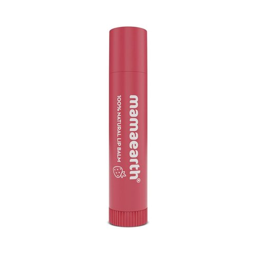 Mamaearth Nourishing Tinted Lip Balm with Natural Red Tint | 12 Hour Moisturization with Vitamin E & Strawberry | Relieves Dry, Chapped Lips & Makes Lips Soft & Supple | 0.14 Oz/4g