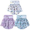 Washable Dog Diapers Female, 3 Pack Premium Reusable Doggie Diapers，High Absorbency Leak-Proof Puppy Diapers for Female Dog in Heat, Period, Incontinence, Excitable Urination Girl Dog Diapers Dress