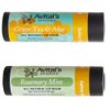 2 Pack of Natural Beeswax Lip Balm in Double Size Eco-Friendly Paperboard Tubes| Rosemary Mint and Green Tea and Aloe