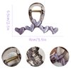 Hair Claw Clips for Women Purple Hair Clips Heart Shaped Hair Clip for Girls Elegant Claws Medium Size Acrylic Hairpin Glitter Hair Barrettes Non-slip Hair Clamp Hair Accessories for Hair Styling 1Pcs