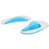Arch Support Insoles Pu Gel Foot Massage Flat Feet Insoles 1 Pair (2 Cushion Pads) Blue