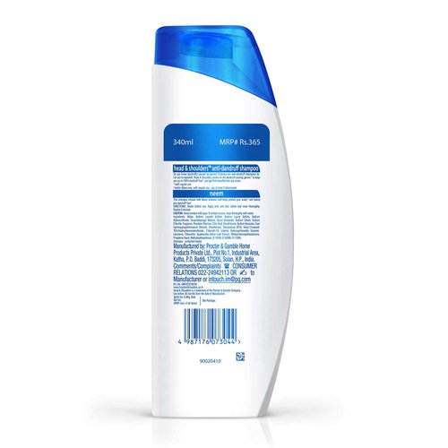 Head & Shoulders Neem, Anti Dandruff Shampoo, 340 ml