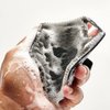 Tooletries - Body Scrubber & Storage Hook - 100% Silicone Scrubber for Deep Cleaning & Exfoliating Your Skin - Long Lasting Easy to Clean - Charcoal