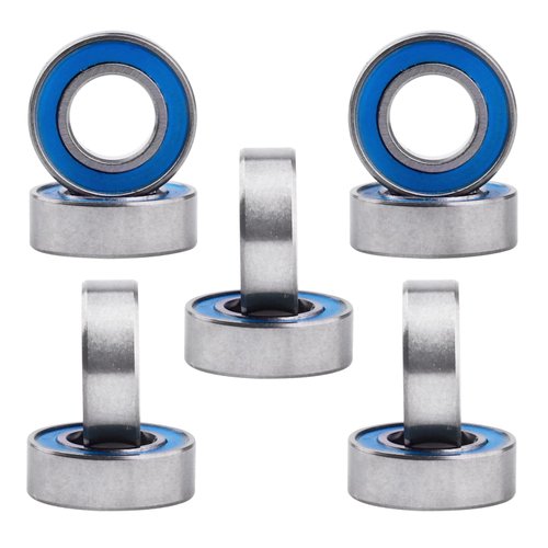 RC Ball Bearings Rubber Sealed for Traxxas Arrma Axial Losi Redcat Racing HSP WLtoys RC Cars Trucks Buggy Crawler, Set of 10 (6x12x4mm MR126-2RS)