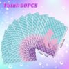 50 Pieces Mermaid Birthday Party Gift Bags,Plastic Mermaid Printed Goodie Bags with Handles Mermaid Candy Party Favor Bags for Kids Girls Under The Sea Theme Birthday Party Supplies and Decorations