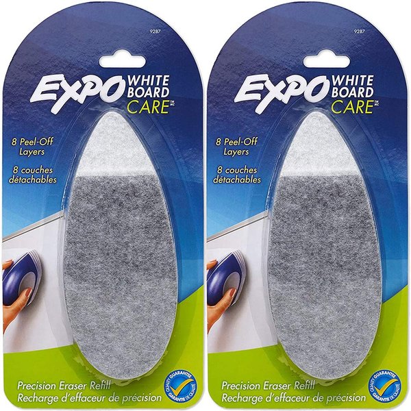 EXPO : Dry Erase Precision Point Eraser Refill Pad, Felt, 9 3/4w x 3 1/4d -:- Sold as 2 Packs of - 1 - / - Total of 2 Each