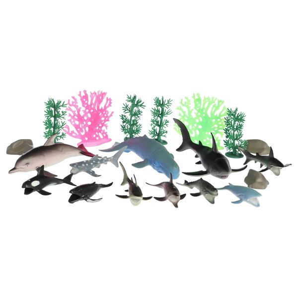 Aurora® Toys Timeless Habitat™ Ocean Animals Play Set Toy - Imaginative Play - Unplugged Play - Multicolor 6 Inches