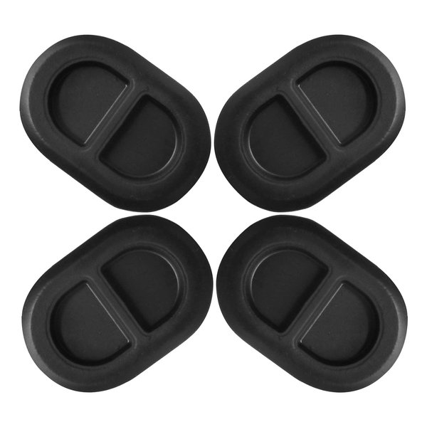 Aochuang 4 Pcs for Jeep Drain Plugs, Rear Floor Pan Body Plugs for 2014-2018 Jeep Wrangler JK & JL, Floor Rubber Replacement Plugs 4 Black Floor Pan Plugs 68194821AA