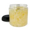 360Feel Banana Coconut Bath Salt - Rejuvenating Body Scrub - Bath Soak for Sensitive, Oily, Dry & Normal Skin - Vegan & Cruelty-free Grain Formula for Face, Body & Foot - 8 Oz Jar