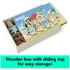 Bluey 4-Pack of Wooden 24-Piece Puzzles with Interchangeable Pieces | Bluey Birthday Party Supplies | Bluey Party Favors | Bluey Toys for Kids Ages 3+