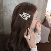 Numblartd 2Pcs Women Artificial Pearl Alloy Barrettes Hairgrip BB Hair Clips Pins - Fashion Simple Sweet Side Clamp Hairpin Hair Accessories for Wedding Bridal (Drop - Gold)