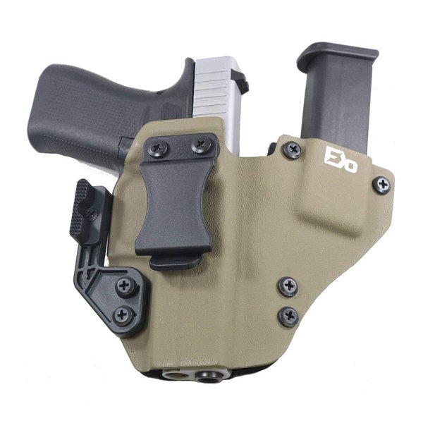 FDO Industries IWB Kydex Holster Compatible with Glock 48 +1 Series w/Claw -Made in USA- (Flat Dark Earth)