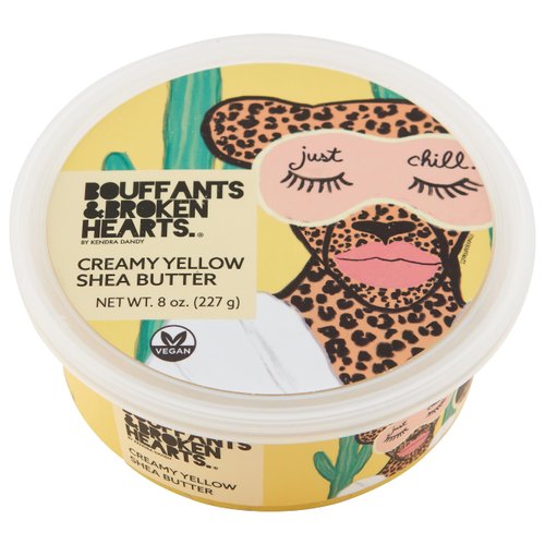 Ashanti Naturals Creamy Yellow Shea Butter Whipped Body Butter | Grade A, 100% Natural African Raw Shea Butter for Dry Skin, Face and Hair (8oz)