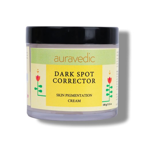 Auravedic Face Cream for Spots | Ayurvedic Turmeric & Aloe Vera to Reduce Scars & Marks | Facial Moisturizer with Shea Butter for Skin Hydration | 3.53 Oz (100g)