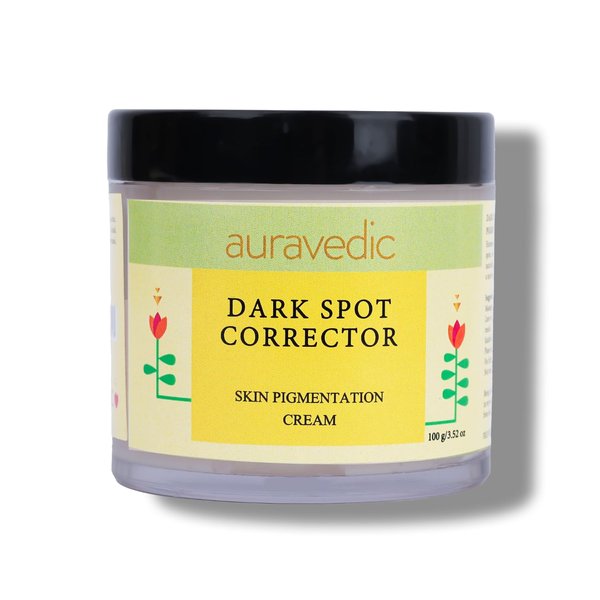 Auravedic Face Cream for Spots | Ayurvedic Turmeric & Aloe Vera to Reduce Scars & Marks | Facial Moisturizer with Shea Butter for Skin Hydration | 3.53 Oz (100g)