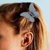 Butterfly Hair Clips for Women Medium Size Claw Clip for Girls Thick & Thin Hair Accessories for Women Girls White Pink Brown Blue, 4 Pack