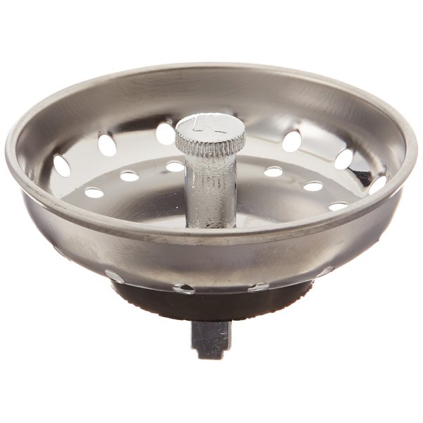Plumb Pak K22022 Replacement Fixed Post Strainer Basket, Stainless Steel, 3-1/2 In.