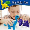 TMBLNEP Montessori Learning Toys for Toddlers, Matching Letters Fine Motor Toy, Double-Sided 26 PCS ABC Dinosaur Alphabet Games for Kids Ages 3-5 (Letters)