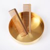 Grtdrm Portable Metal Comb, Minimalist Pocket Golden Hair Comb for Women Men Unisex