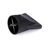 DNHCLL Hair Dryer Pack of 2 Black Professional Plastic Nozzle, 4.5 cm Diameter, Fast Drying, Lightweight, ALCI Safety Plug, Suitable for Salon Styling Tool