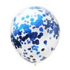 SHUNTAI Second Birthday Balloons Blue 2nd Happy Birthday Party Decorations Blue Latex Confetti Balloon for 2 Years Old Themes Birthday Party Supplies 15 Pack 12 inch(blue)
