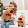 Achwishap Capybara Plush,Cute Plushies Capybara Stuffed Animal,Capybara Plush Toys,Kawaii Plush Stuffed Toy with Birthday Hat Plushie Gift for Kids Adults Birthday(Capybara with Birthday Hat,12”)