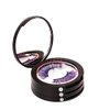 YiQiYi Eyelash Storage Box-2 Pack Eyelash Holder Case with Mirror 3Layers Circle Eyelash Box with Lash Holder Empty Makeup Case Travel for Women and Girls(Black)