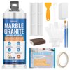 Quartz Countertop Chip Repair Kit - White Granite & Marble Repair Kit, Suitable for Granite, Marble, and Other Stone Surface Crack Quartz Chip Repair Kit