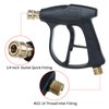 Sooprinse High Pressure Washer Gun 3000 PSI Max, Power Washer Short Gun with 1/4 Inch Quick Connector, M22-14