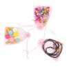 Bezall 100Pcs Organza Bags 5x7 Inch, Pink Sheer Baby Shower Party Favor Bags with Drawstring, Mesh Jewelry Gift Bags Wedding Candy Pouches