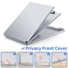 Sunnyclip Aluminum Clipboard with Storage(Memo Size), Recycled Metal Form Holder Binder Fits Paper Size up to 5.66 x 9.5 inches, A5 Size