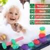 HengLiSam Sorting Stacking Rocks, 24pcs Silicone Building Blocks Rocks Games, Montessori Toys Sensory Toy Blocks