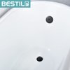 BESTILL Tip-Toe Bathtub Drain Bath Tub Trim Set Conversion Kit with Overflow Faceplate, Matte Black