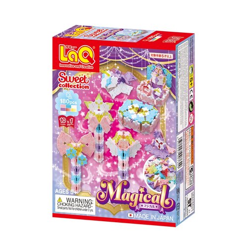 LaQ Sweet Collection Magical | 180 Pieces | 10 Models | Age 5+ | Creative, Educational Construction Toy Block | Made in Japan