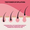 Epilady Gama Delicare Duo Rechargeable Epilator for Women, Cordless Electric Hair Removal Device, Hair Remover for Women, Bikini Trimmer for Women Pubic Hair, Dual Head, Dual-Volt, 2-Speed, LED Light
