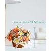 DIY Felt Flower Art Craft Kit, DIY Felt Daisy Bouquet Kit,Floral Gifts,Beginner Craft Kit,Arrange Pre-Cut Felt Flowers and Foliage