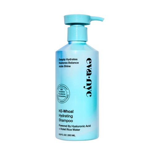Eva NYC H2-Whoa Hydrating Shampoo, Inflused with Hyaluronic Acid and Voilet Rice Water, 8.8 fl oz