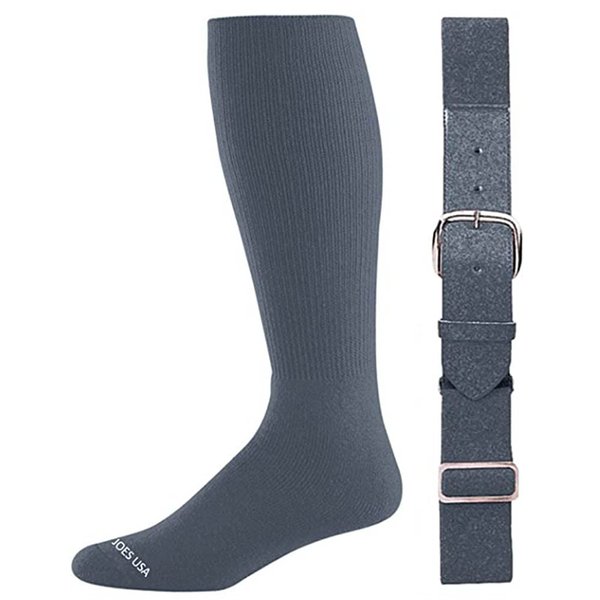 Joe's USA Baseball Socks & Belt, Youth - Graphite